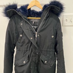 BCBGMaxAzria Reese Down Coat with Fur Hood